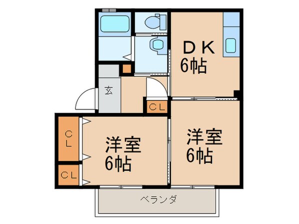 ヴィラシャーメゾン八屋の物件間取画像